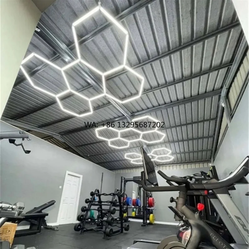 Hex Pattern Design for Gym Office Led Ceiling Light Hexagonal Working Led Garage Decorative Lighting
Hex Pattern Design for Gym Office Led Ceiling Light Hexagonal Working Led Garage Decorative Lighting