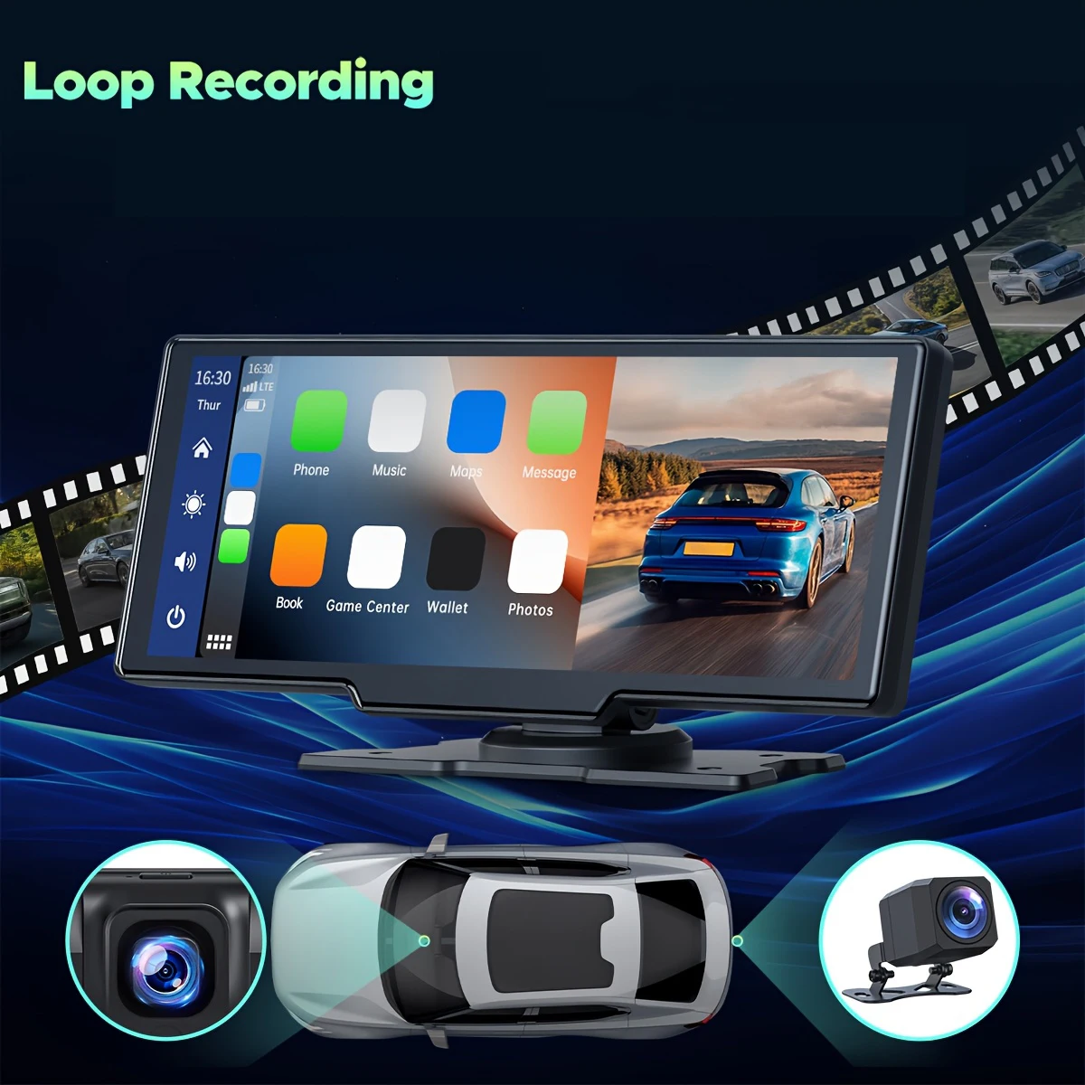 Features a large 10.26-inch CarPlay screen for car that supports CarPlay, Android Auto, and AirPlay & Mirror
Features a large 10.26-inch CarPlay screen for car that supports CarPlay, Android Auto, and AirPlay & Mirror