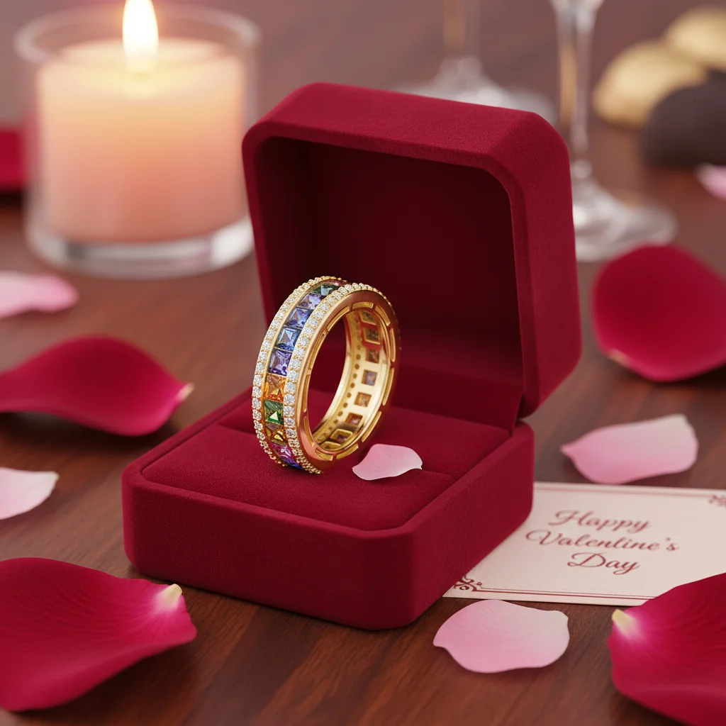 S925 Silver 18K Gold Plated Rainbow D-Color Moissanite Ring 3*3MM 5A Zircon Full Eternity Band Women's Fashion Jewelry Gift
S925 Silver 18K Gold Plated Rainbow D-Color Moissanite Ring 3*3MM 5A Zircon Full Eternity Band Women's Fashion Jewelry Gift