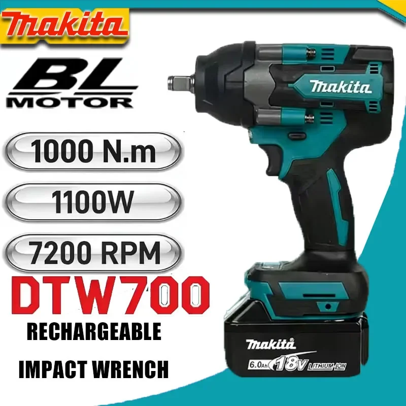 Makita Brushless DTW700 Cordless Electric Impact Wrench 1/2 Inch 18V Battery Compatible Power Tool for Automotive Repair
Makita Brushless DTW700 Cordless Electric Impact Wrench 1/2 Inch 18V Battery Compatible Power Tool for Automotive Repair