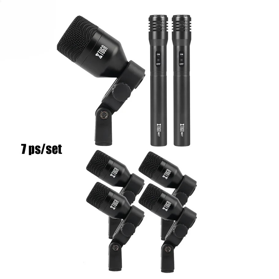 Videoo Easy To Install Professional Instrument Package Drum Microphone Set
Videoo Easy To Install Professional Instrument Package Drum Microphone Set