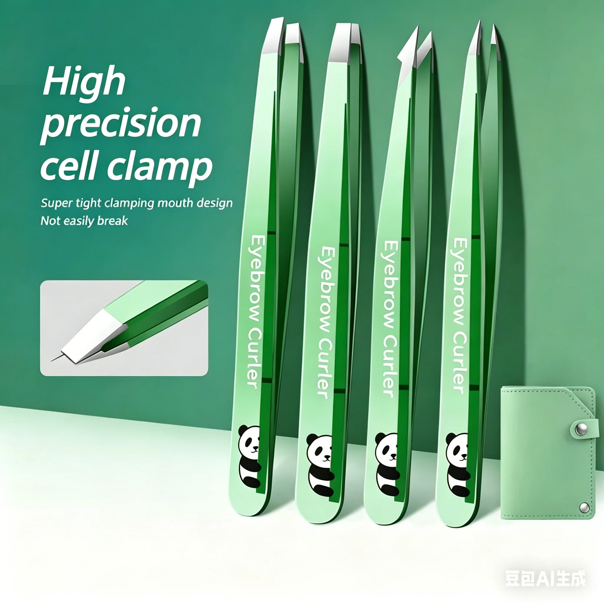 Eyebrow Tweezers Set, Stainless Steel Precision Slant Tip Tweezers, for Facial Hair & Ingrown Hair Removal, 4PCS Green Kit
Eyebrow Tweezers Set, Stainless Steel Precision Slant Tip Tweezers, for Facial Hair & Ingrown Hair Removal, 4PCS Green Kit