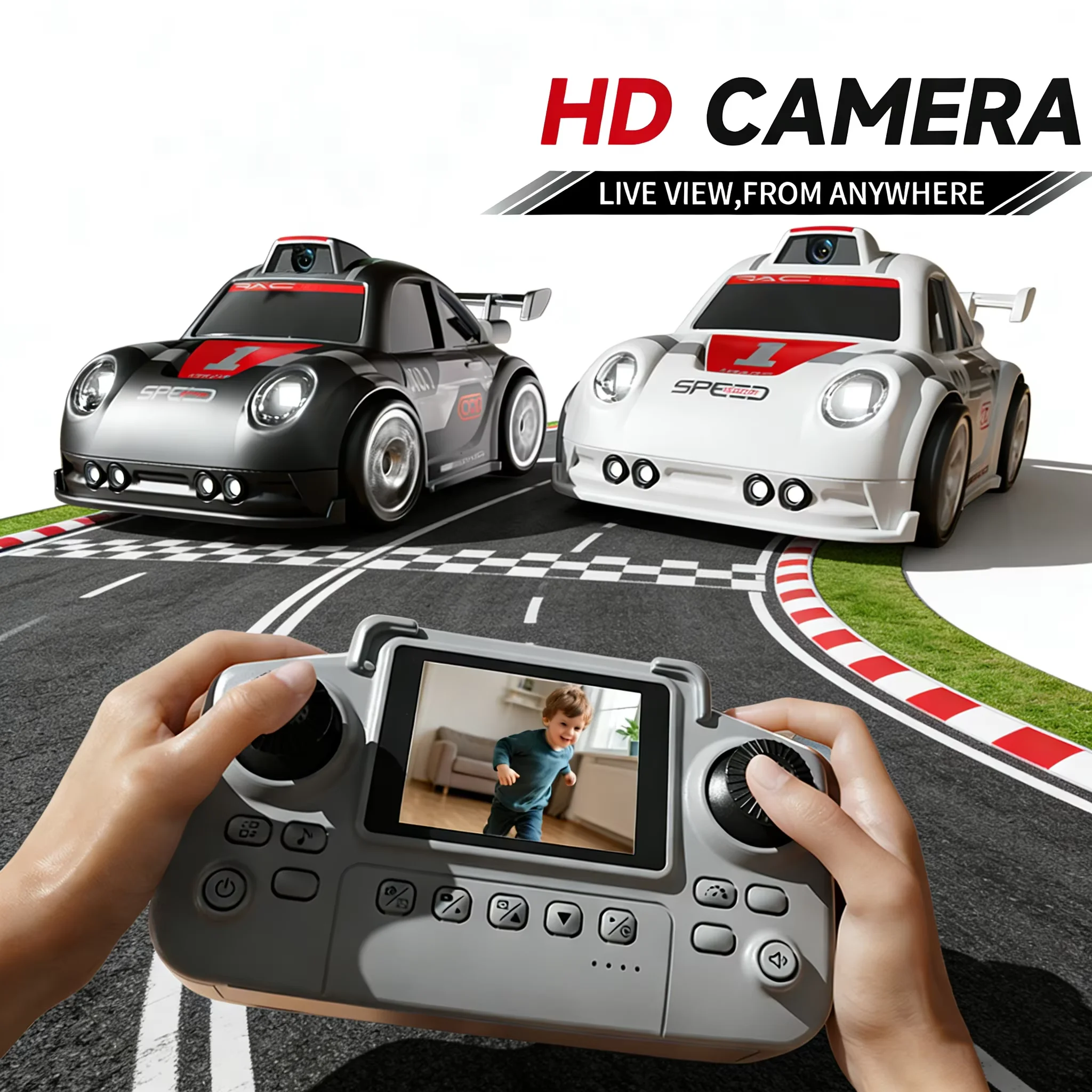 2.4G RC Drift Car with Camera, Photography Sensing Mini Remote Control Car, Follow & Demo Mode, USB Rechargeable, Kids Toy Gift
2.4G RC Drift Car with Camera, Photography Sensing Mini Remote Control Car, Follow & Demo Mode, USB Rechargeable, Kids Toy Gift