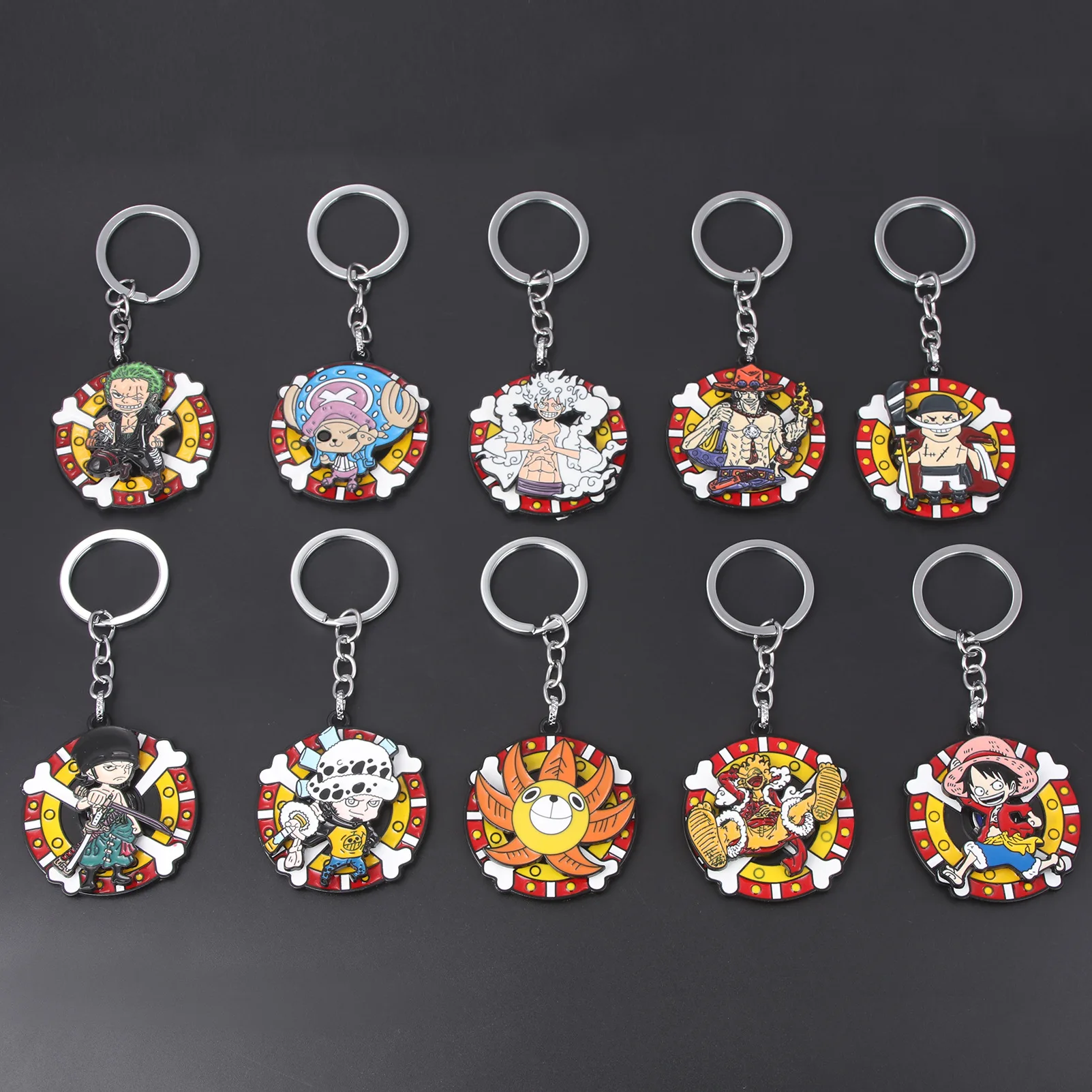 Anime One Piece Cartoon Keychain Rotatable Monkey D Luffy ZORO Tony Tony Chopper Figure Collection Toy 5cm
Anime One Piece Cartoon Keychain Rotatable Monkey D Luffy ZORO Tony Tony Chopper Figure Collection Toy 5cm