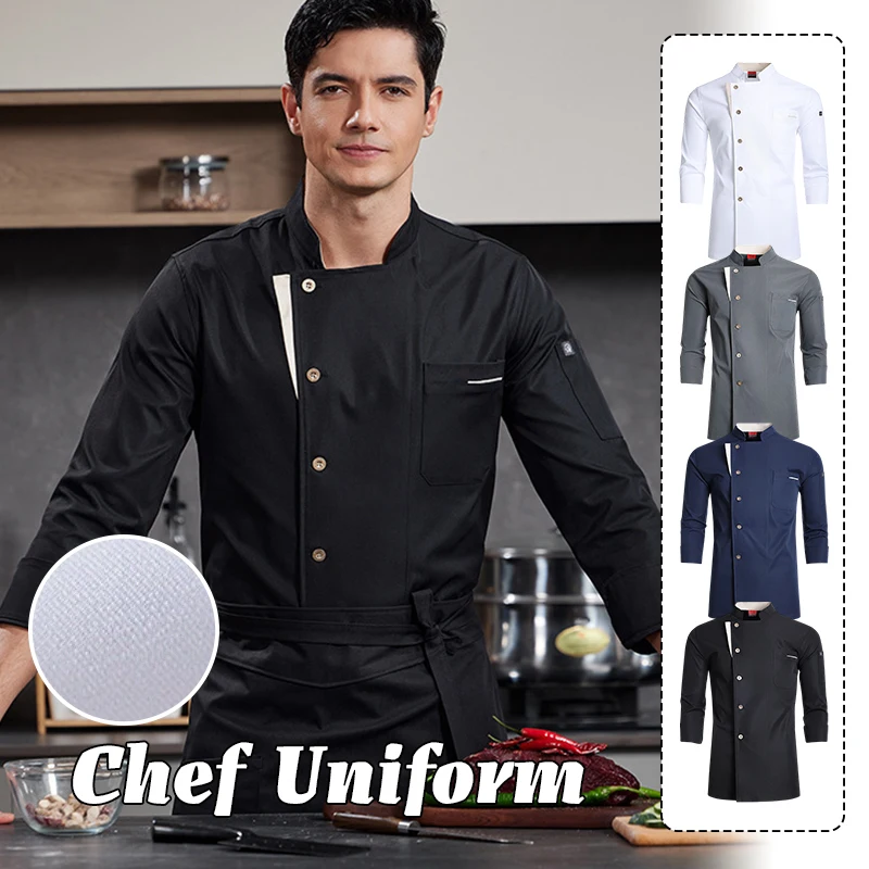 Unisex Cooking Uniform Tops White/Black/Grey/Blue Cook Clothes Catering Chef Jacket Restaurant Kitchen Shirt Waiter Workwear
Unisex Cooking Uniform Tops White/Black/Grey/Blue Cook Clothes Catering Chef Jacket Restaurant Kitchen Shirt Waiter Workwear