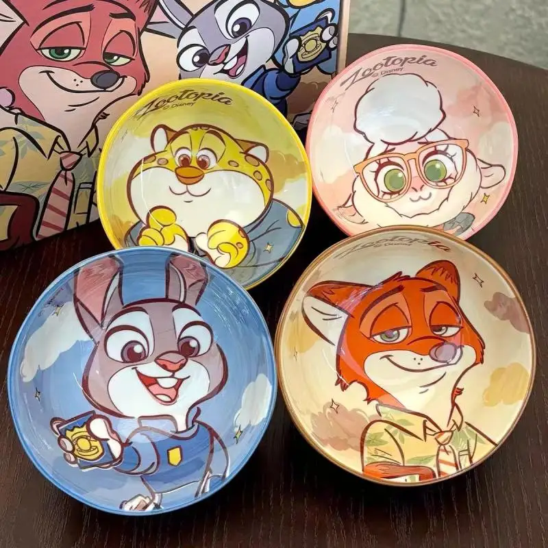 Керамическая миска для риса Disney Zootopia с милым мультяшным рисунком, имитирующим камень, с защитой от ожогов, для домашнего использования, подарочный набор
Керамическая миска для риса Disney Zootopia с милым мультяшным рисунком, имитирующим камень, с защитой от ожогов, для домашнего использования, подарочный набор