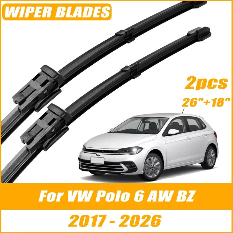 2pcs Wiper Front Wiper Blades For VW Polo 6 AW BZ 2017-2026 Windshield Windscreen Clean Window Car Rain Brushes 26"+18"
2pcs Wiper Front Wiper Blades For VW Polo 6 AW BZ 2017-2026 Windshield Windscreen Clean Window Car Rain Brushes 26"+18"