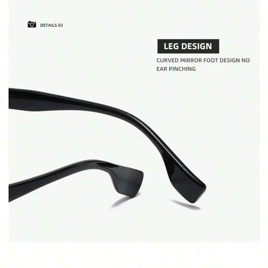 Cat Eye Sunglasses With Curved Mirror Foot Design No Ear Pinching
Cat Eye Sunglasses With Curved Mirror Foot Design No Ear Pinching