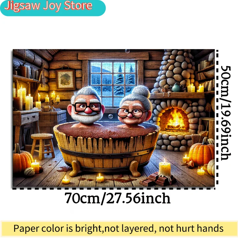 1000pcs Large Jigsaw Puzzle for & Seniors - Cabin in the Woods with Grandma & Grandpa Characters, 1000pcs Challenge Puzzle Boo
1000pcs Large Jigsaw Puzzle for & Seniors - Cabin in the Woods with Grandma & Grandpa Characters, 1000pcs Challenge Puzzle Boo