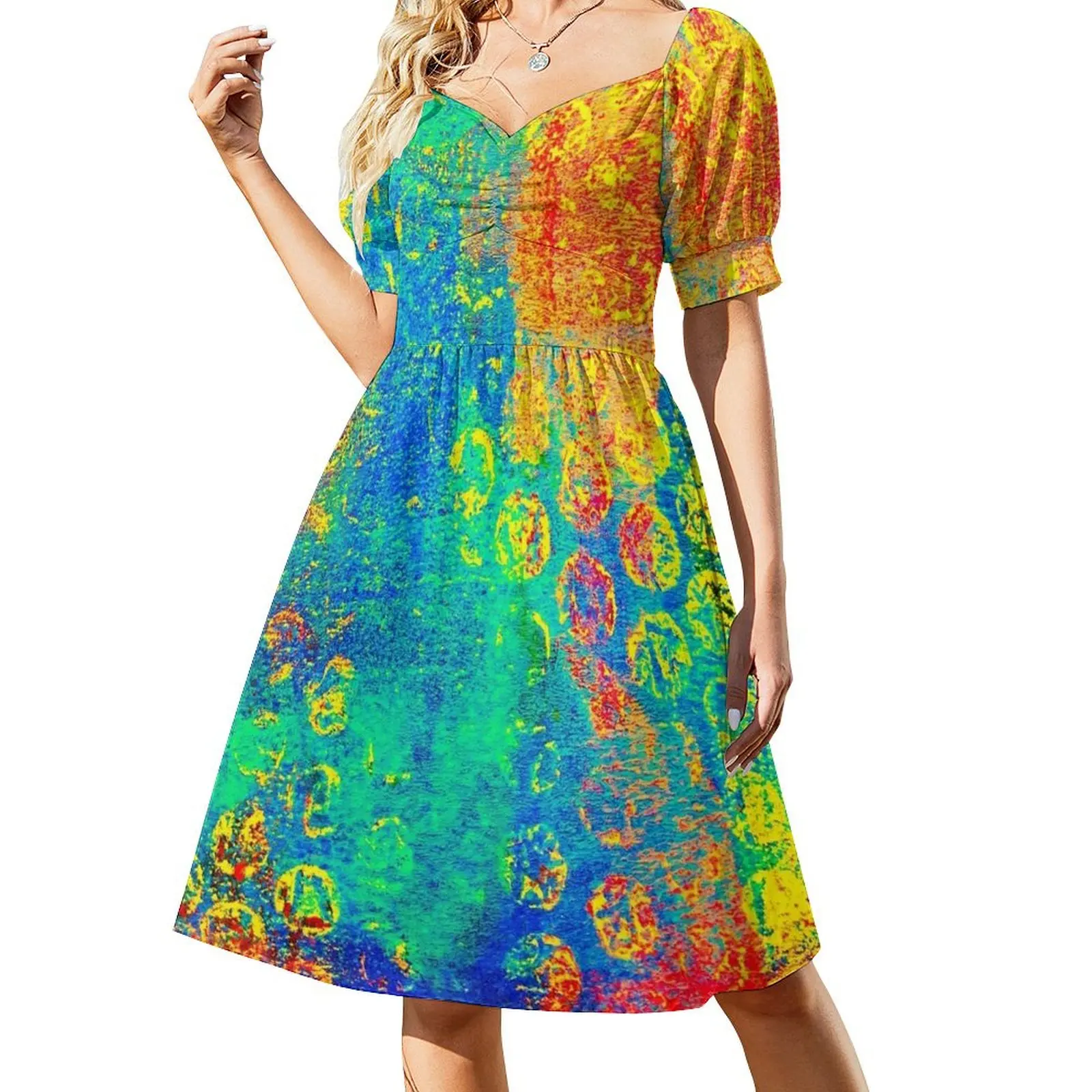 COLORFUL BUBBLE WRAP Short-Sleeved Dress Cocktail of dresses Prom gown Women dresses summer
COLORFUL BUBBLE WRAP Short-Sleeved Dress Cocktail of dresses Prom gown Women dresses summer