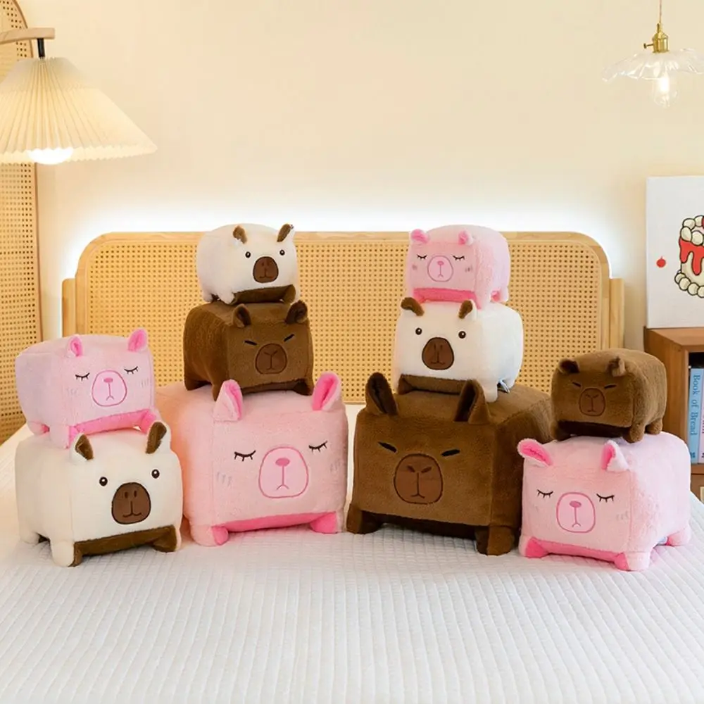 Three Expressions Square Capybara Plush Toy Shy Smile Stuffed Animal Block Capybara Pillow Kawaii Squint Capybara Plush Doll
Three Expressions Square Capybara Plush Toy Shy Smile Stuffed Animal Block Capybara Pillow Kawaii Squint Capybara Plush Doll