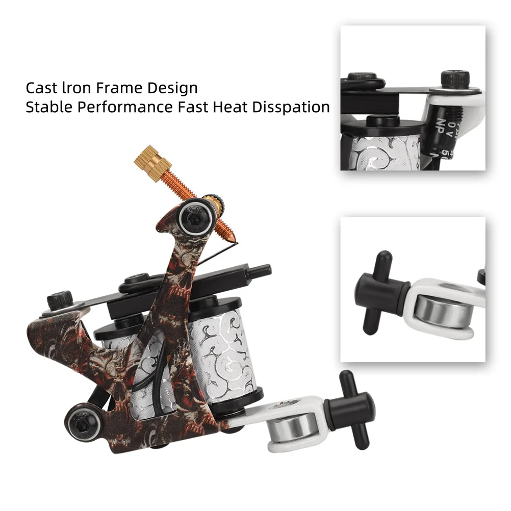 Coil Machine for Tattoos Portable Design High Durability Safe Use Easy Operation Professional Tattooing Supplies Liner Equipment
Coil Machine for Tattoos Portable Design High Durability Safe Use Easy Operation Professional Tattooing Supplies Liner Equipment