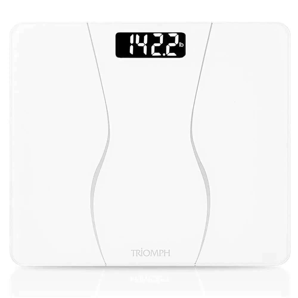 Illuminated Display Digital Bathroom Scale, 400 lbs Capacity, White
Illuminated Display Digital Bathroom Scale, 400 lbs Capacity, White