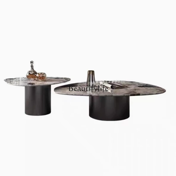 Natural marble coffee table living room light luxury high sense simple generation special-shaped size combination
Natural marble coffee table living room light luxury high sense simple generation special-shaped size combination