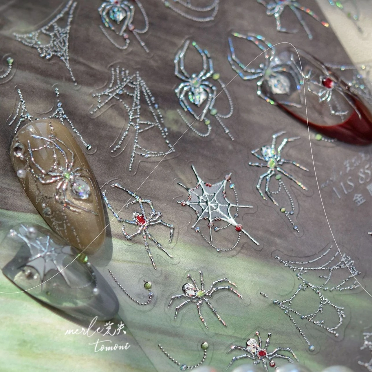 Spider Web Metal Workmanship Halloween Elements Delicate Apple Ghost Pumpkin Bat Silver Cobweb Nail Art Stickers Manicure Decals
Spider Web Metal Workmanship Halloween Elements Delicate Apple Ghost Pumpkin Bat Silver Cobweb Nail Art Stickers Manicure Decals