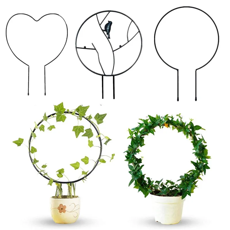 Metal Iron Plant Support Stake Stand Round/Heart Shaped Garden Trellis Flower Vine Rack for DIY Potted Climbing Plant Vegetables
Metal Iron Plant Support Stake Stand Round/Heart Shaped Garden Trellis Flower Vine Rack for DIY Potted Climbing Plant Vegetables