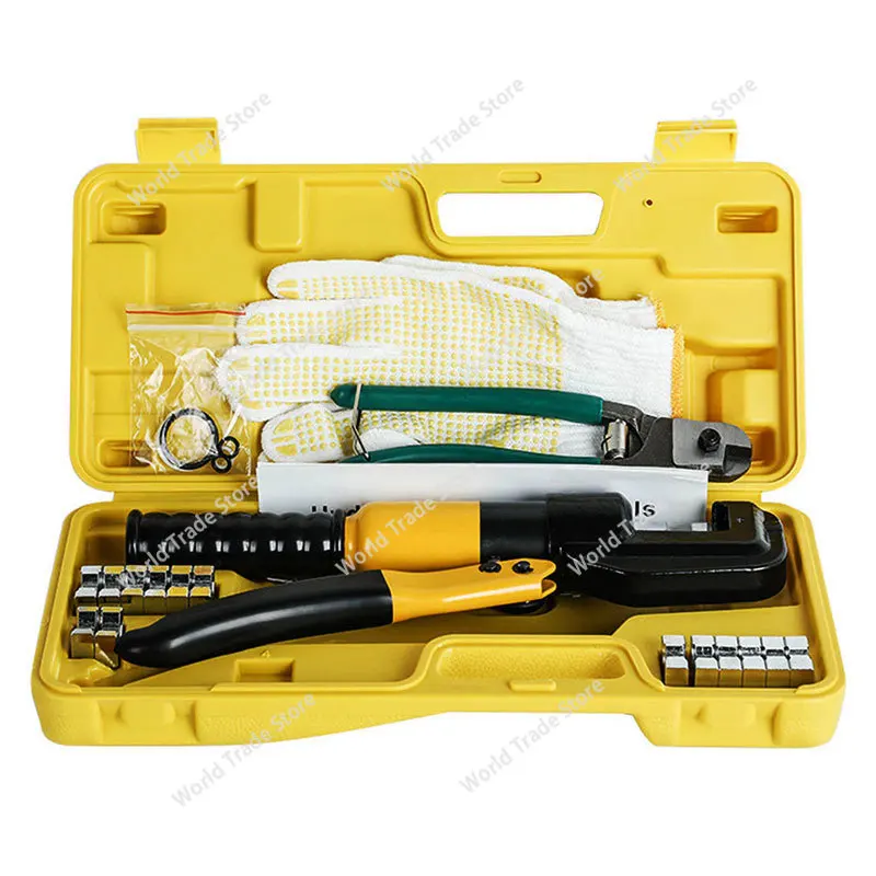 Hydraulic Hand Crimping Pliers Set 4-70mm² Cable Terminal Crimping Pliers Small Manual Multi-function Hydraulic Crimping Tool
Hydraulic Hand Crimping Pliers Set 4-70mm² Cable Terminal Crimping Pliers Small Manual Multi-function Hydraulic Crimping Tool