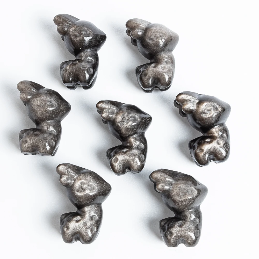 5pcs Natural Silver Sheen Obsidian Christmas Reindeer Pendant 20x12mm for Jewelry Making Necklace Diy Accessories Drilled
5pcs Natural Silver Sheen Obsidian Christmas Reindeer Pendant 20x12mm for Jewelry Making Necklace Diy Accessories Drilled