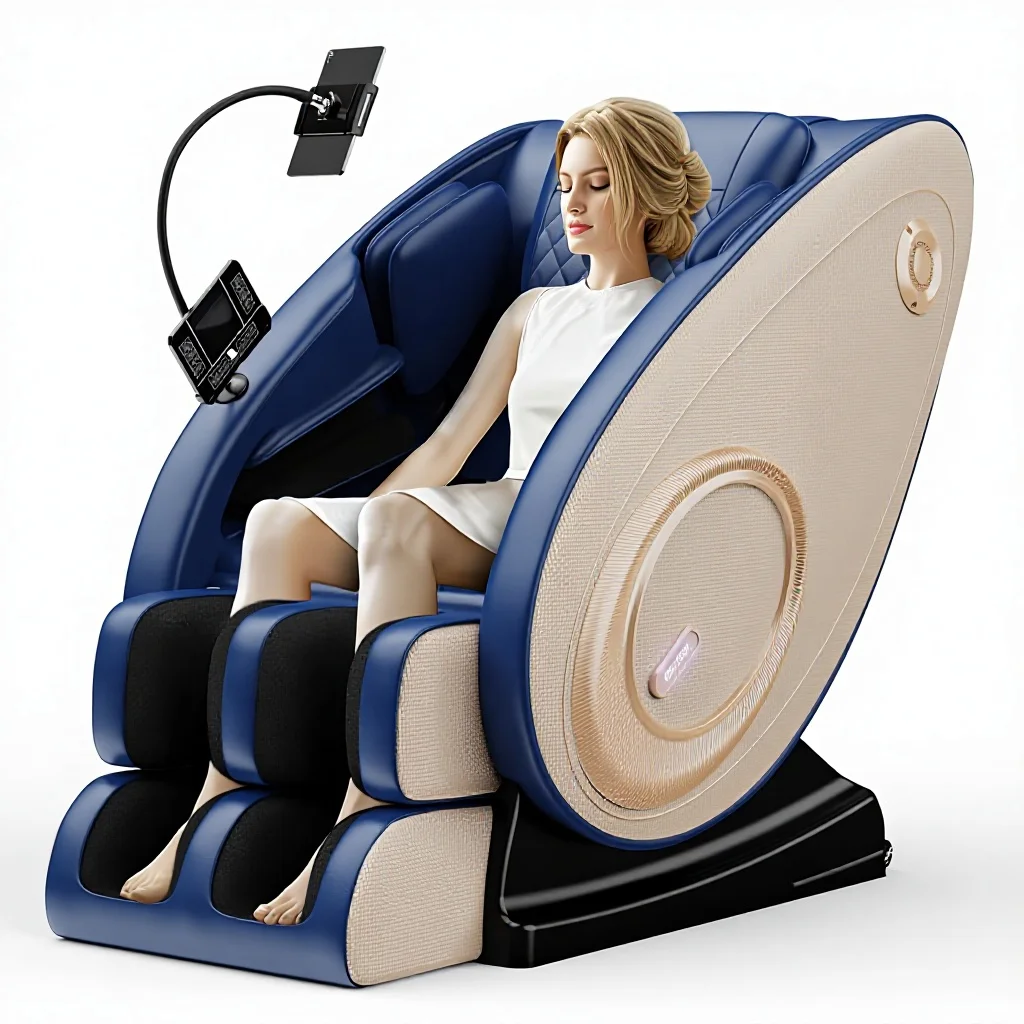Zero Gravity Full Body Massage Chair Recliner Airbags Heating Bluetooth Speaker Foot Roller Touch Screen Blue
Zero Gravity Full Body Massage Chair Recliner Airbags Heating Bluetooth Speaker Foot Roller Touch Screen Blue