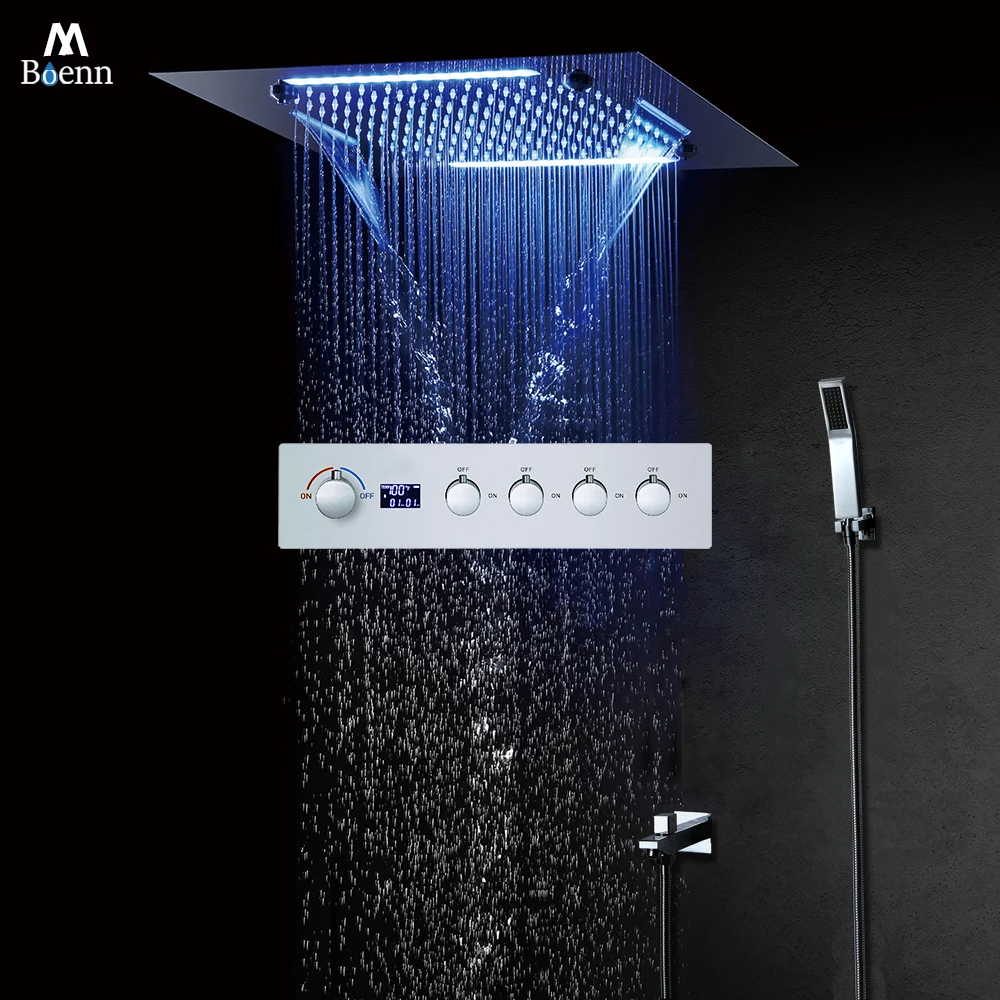 M Boenn 20 Inch Large Shower Head Hot Cold Mixer Shower System Set Bathroom Emotional Appeal Couples Taking Showers Experience
M Boenn 20 Inch Large Shower Head Hot Cold Mixer Shower System Set Bathroom Emotional Appeal Couples Taking Showers Experience