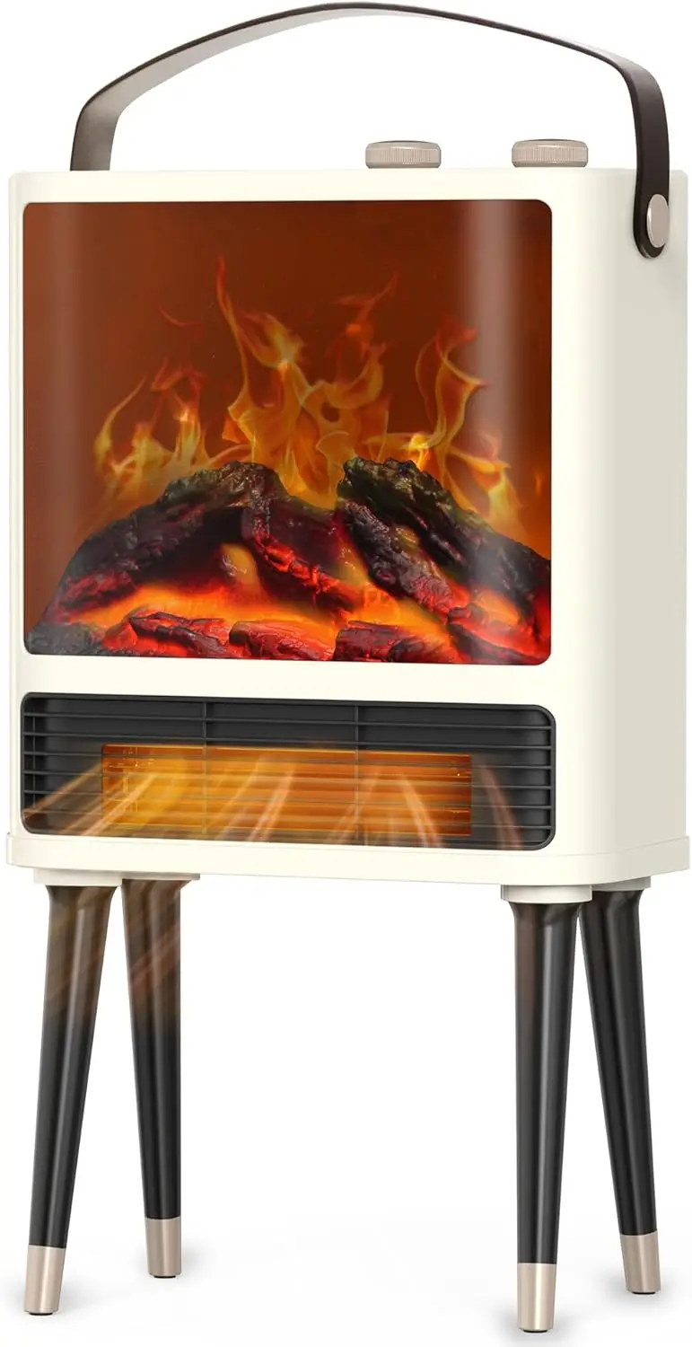 1500W Electric Fireplace Heater with 3D LED Flame, 3 Modes, Overheat & Tip-Over Protection for Bedroom Office
1500W Electric Fireplace Heater with 3D LED Flame, 3 Modes, Overheat & Tip-Over Protection for Bedroom Office