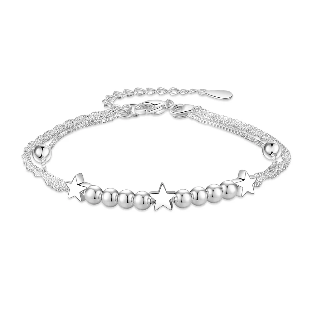 Silver 925 Star Round Ball Women's Hand Bracelets Couple Luxury Designer Jewelry Accessories Jewellery Argent 925
Silver 925 Star Round Ball Women's Hand Bracelets Couple Luxury Designer Jewelry Accessories Jewellery Argent 925