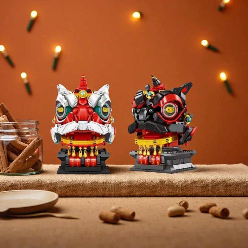 DeKe Lion Dance Head Model Building Blocks MOC DK717 DK717-2 Chinese Calendar Bricks Creative Ideas Ornaments Toy Gift
DeKe Lion Dance Head Model Building Blocks MOC DK717 DK717-2 Chinese Calendar Bricks Creative Ideas Ornaments Toy Gift