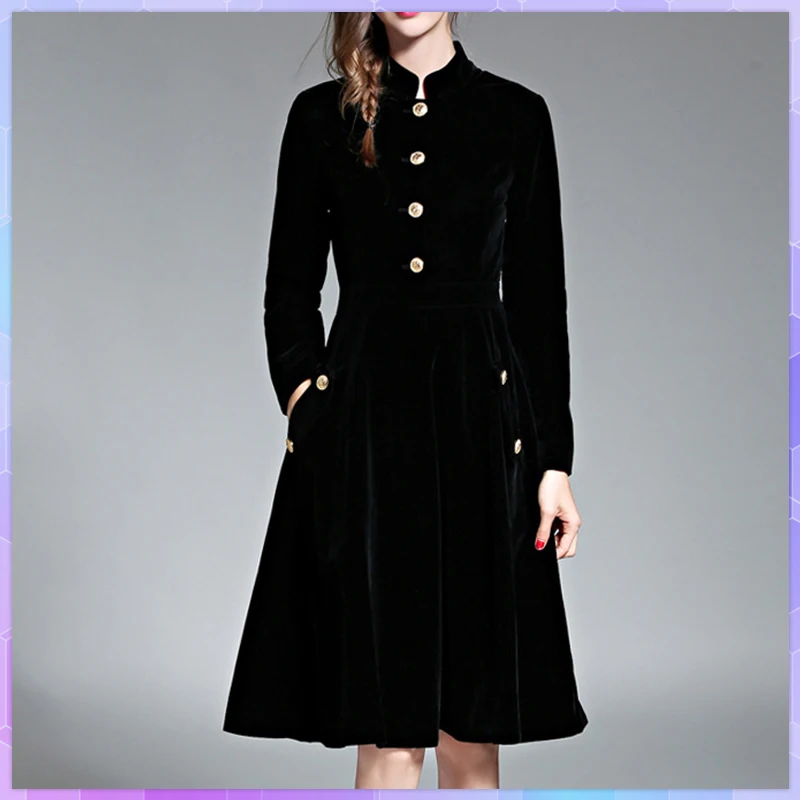 Elegant Black Velvet Dress Winter Elegant Dresses For Women 2022 Retro Audrey Hepburn Long Sleeve Ladies Office Vestidos Robe
Elegant Black Velvet Dress Winter Elegant Dresses For Women 2022 Retro Audrey Hepburn Long Sleeve Ladies Office Vestidos Robe