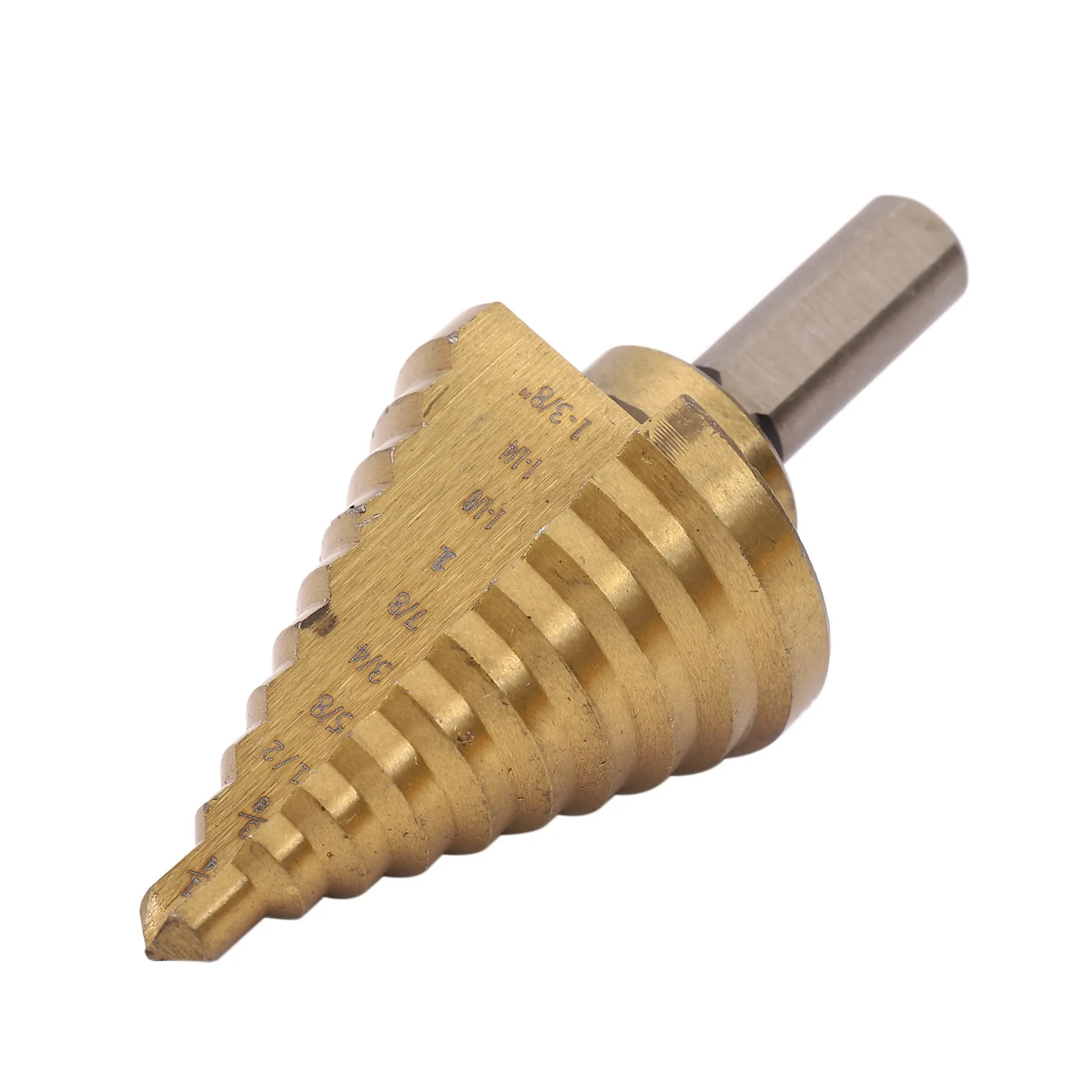 AT29-2X Step Drill Cone Drill Bits, High Speed Steel 10 Steps 1/4 To 1-3/8 Inch
AT29-2X Step Drill Cone Drill Bits, High Speed Steel 10 Steps 1/4 To 1-3/8 Inch