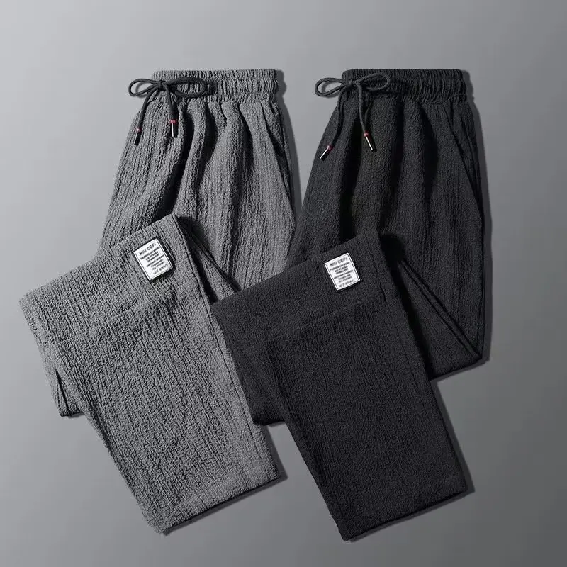 Ice Silk Pants Men's Thin Quick Drying Spring and Summer Casual Loose Thin Straight Leg Haren Cropped Pants
Ice Silk Pants Men's Thin Quick Drying Spring and Summer Casual Loose Thin Straight Leg Haren Cropped Pants