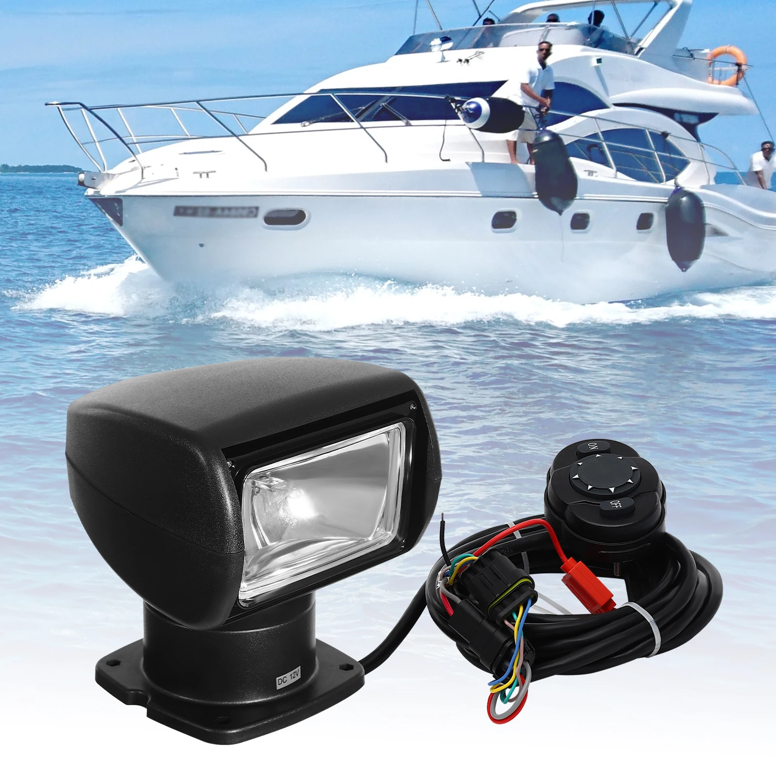 12V100W Boat Search Light Remote Spotlight BulbMulti-angled And Long-range Lighting
12V100W Boat Search Light Remote Spotlight BulbMulti-angled And Long-range Lighting