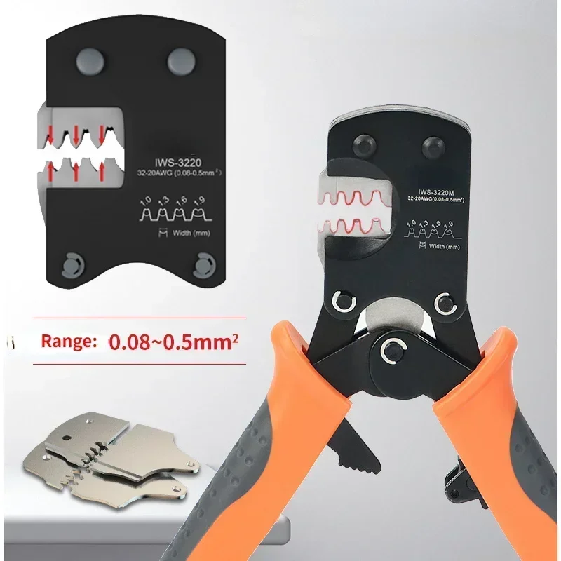 1pc Micro Connector Ratecheting Crimping Tool Set PH2.0mm Terminals Kit Terminal Pin Crimper Plier 0.03-0.52mm² 32-20AWG
1pc Micro Connector Ratecheting Crimping Tool Set PH2.0mm Terminals Kit Terminal Pin Crimper Plier 0.03-0.52mm² 32-20AWG