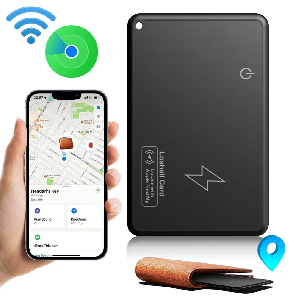 Wireless Charging Wallet Tracker Card Work with Apple Find My Wallet Tracker Phone Finder GPS Locator Smart Tag Waterproof Track
Wireless Charging Wallet Tracker Card Work with Apple Find My Wallet Tracker Phone Finder GPS Locator Smart Tag Waterproof Track