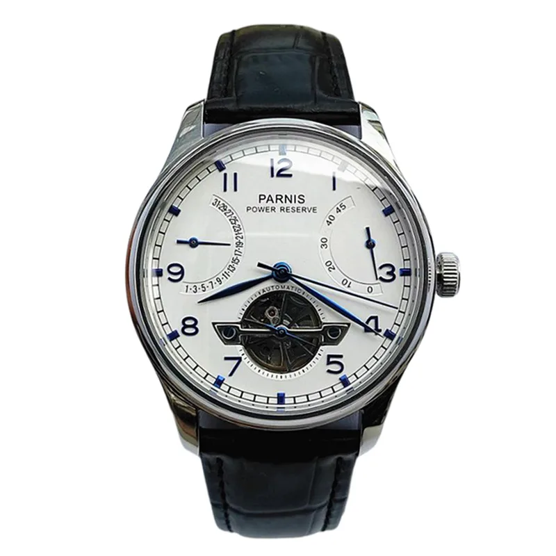 Men's 42MM Parnis Automatic Mechanical Watch with Seagull ST25 Movement, Tourbillon, Waterproof Wristwatch
Men's 42MM Parnis Automatic Mechanical Watch with Seagull ST25 Movement, Tourbillon, Waterproof Wristwatch