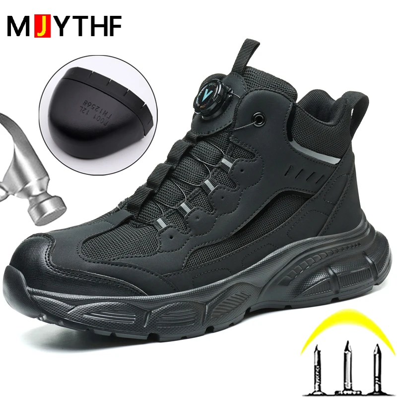 Защитные ботинки с вращающейся кнопкой, рабочая обувь, мужская защитная обувь со стальным носком, противоударная, неразрушимая обувь, 2025 г.
Защитные ботинки с вращающейся кнопкой, рабочая обувь, мужская защитная обувь со стальным носком, противоударная, неразрушимая обувь, 2025 г.