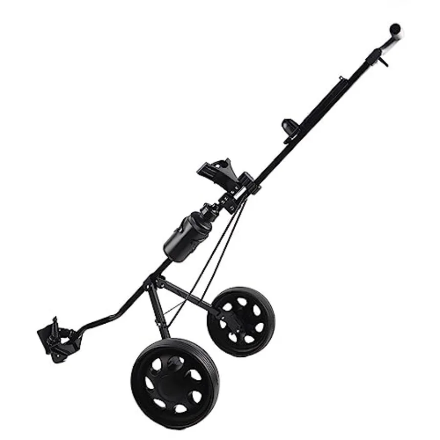 Foldable Golf Trolley for golf course use, aluminum alloy, black, lightweight yet sturdy with detachable wheels and 2-wheel pus
Foldable Golf Trolley for golf course use, aluminum alloy, black, lightweight yet sturdy with detachable wheels and 2-wheel pus