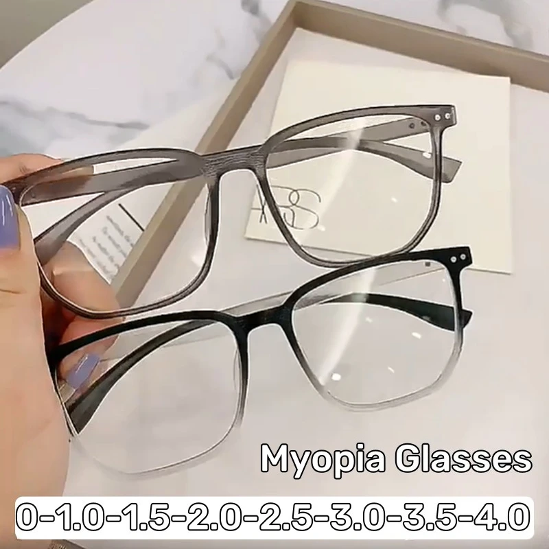 Classic Retro Large Square Frame Myopia Glasses Wood Grain Anti-blue Light Short Sight Glasses Trendy Minus Diopter Eyeglasses
Classic Retro Large Square Frame Myopia Glasses Wood Grain Anti-blue Light Short Sight Glasses Trendy Minus Diopter Eyeglasses