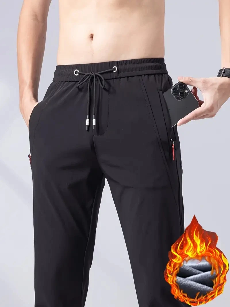 Winter Men's Sweatpants Waterproof Pants Outdoor Fitness Sportswear Trousers Male Plus Velvet Warm Casual Pants Jogging Pants
Winter Men's Sweatpants Waterproof Pants Outdoor Fitness Sportswear Trousers Male Plus Velvet Warm Casual Pants Jogging Pants