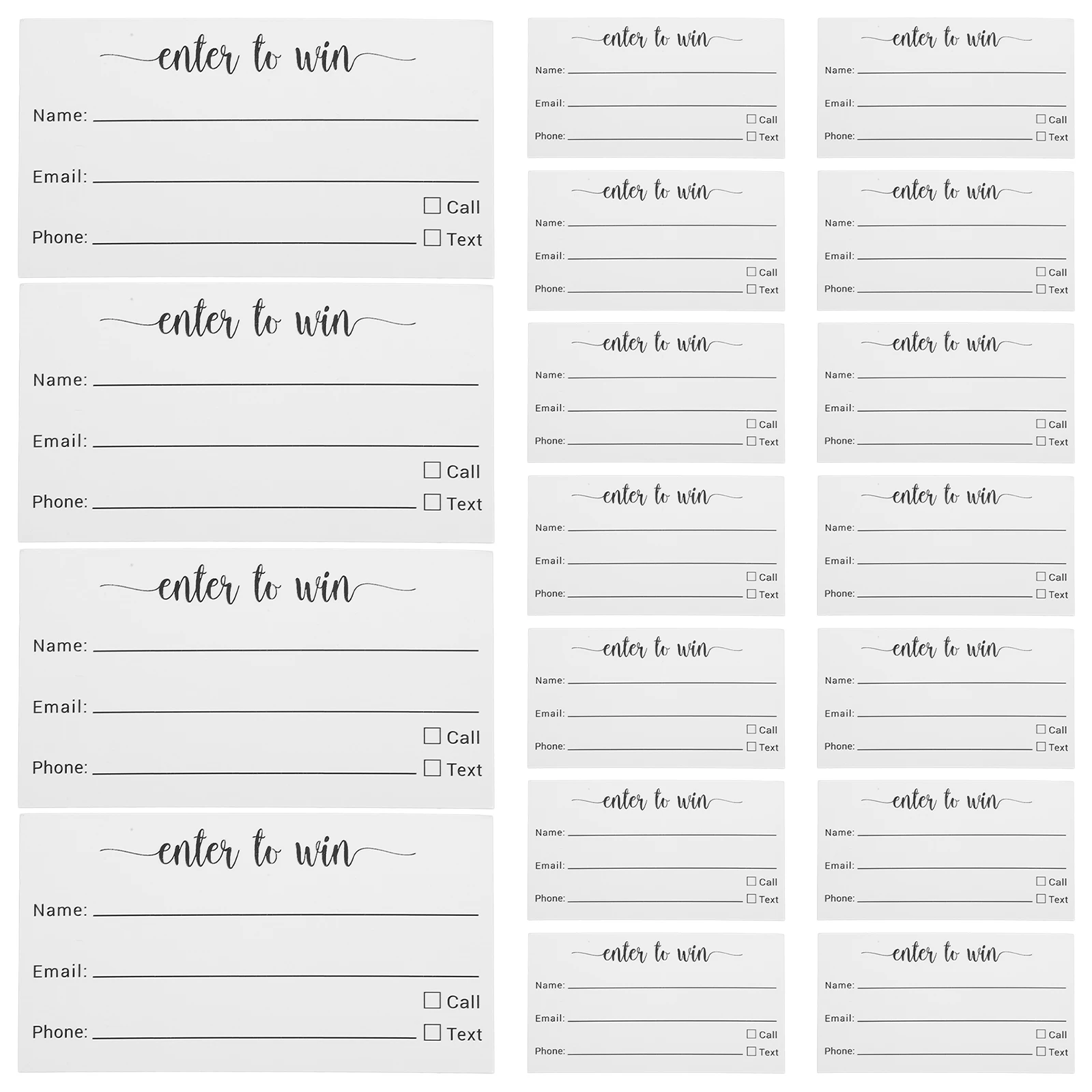 100 Pcs Raffle Ticket Registration Form Blank Cards Event Voting Tickets Party Supplies Small Card Sheets
100 Pcs Raffle Ticket Registration Form Blank Cards Event Voting Tickets Party Supplies Small Card Sheets