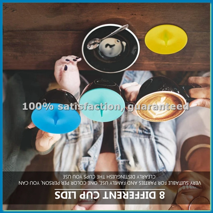 Силиконовые крышки для чашек, набор из 8 штук, герметичные, защита от пыли, для кружек и силиконовых стаканов, крышки для горячих напитков - A07G
Силиконовые крышки для чашек, набор из 8 штук, герметичные, защита от пыли, для кружек и силиконовых стаканов, крышки для горячих напитков - A07G