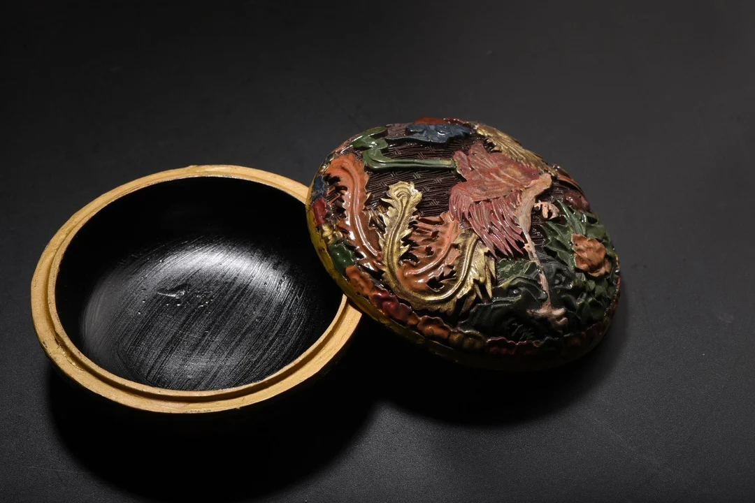 4"Tibetan Temple Collection Old Lacquerware Painted Phoenix Peony Flower Texture Study Box Jewelry Box Amass wealth Ornaments
4"Tibetan Temple Collection Old Lacquerware Painted Phoenix Peony Flower Texture Study Box Jewelry Box Amass wealth Ornaments