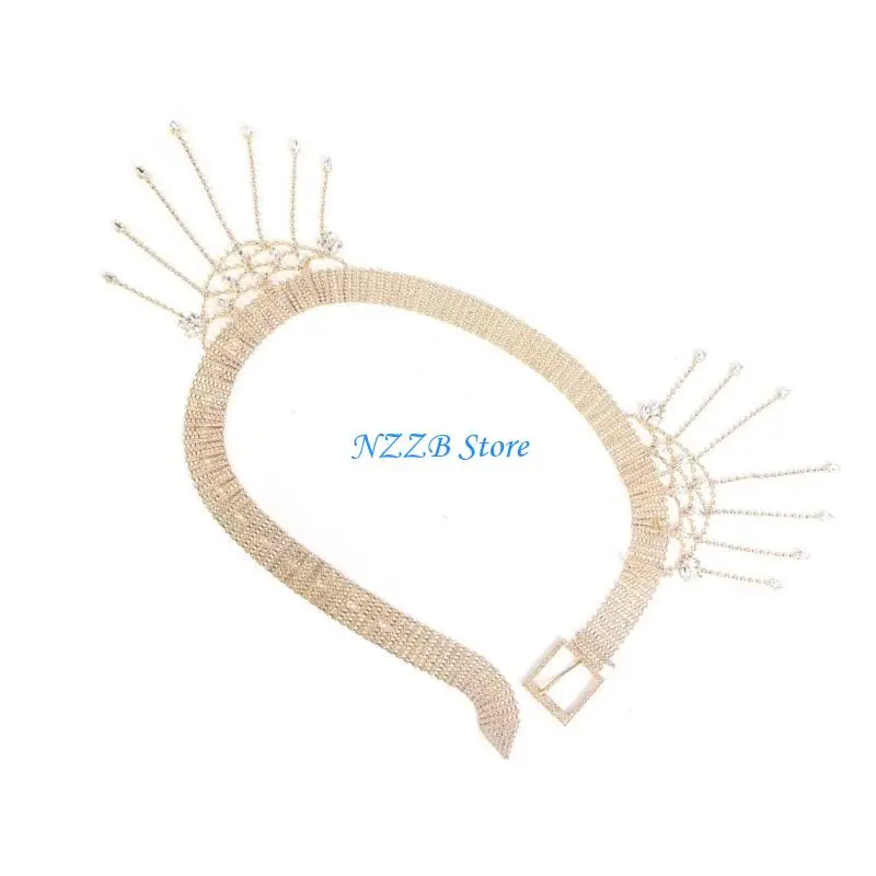 T21F Luxurious Tassels Waist Chain with Diamonds Rhinestones Belly Chain Accessories Body Jewelry for Fashion Enthusiasts
T21F Luxurious Tassels Waist Chain with Diamonds Rhinestones Belly Chain Accessories Body Jewelry for Fashion Enthusiasts