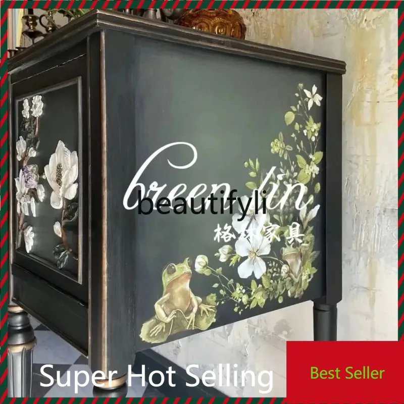 M71 French retro solid wood porch cabinet American light luxury decorative cabinet Modern simple entrance foyer cabinet2005
M71 French retro solid wood porch cabinet American light luxury decorative cabinet Modern simple entrance foyer cabinet2005