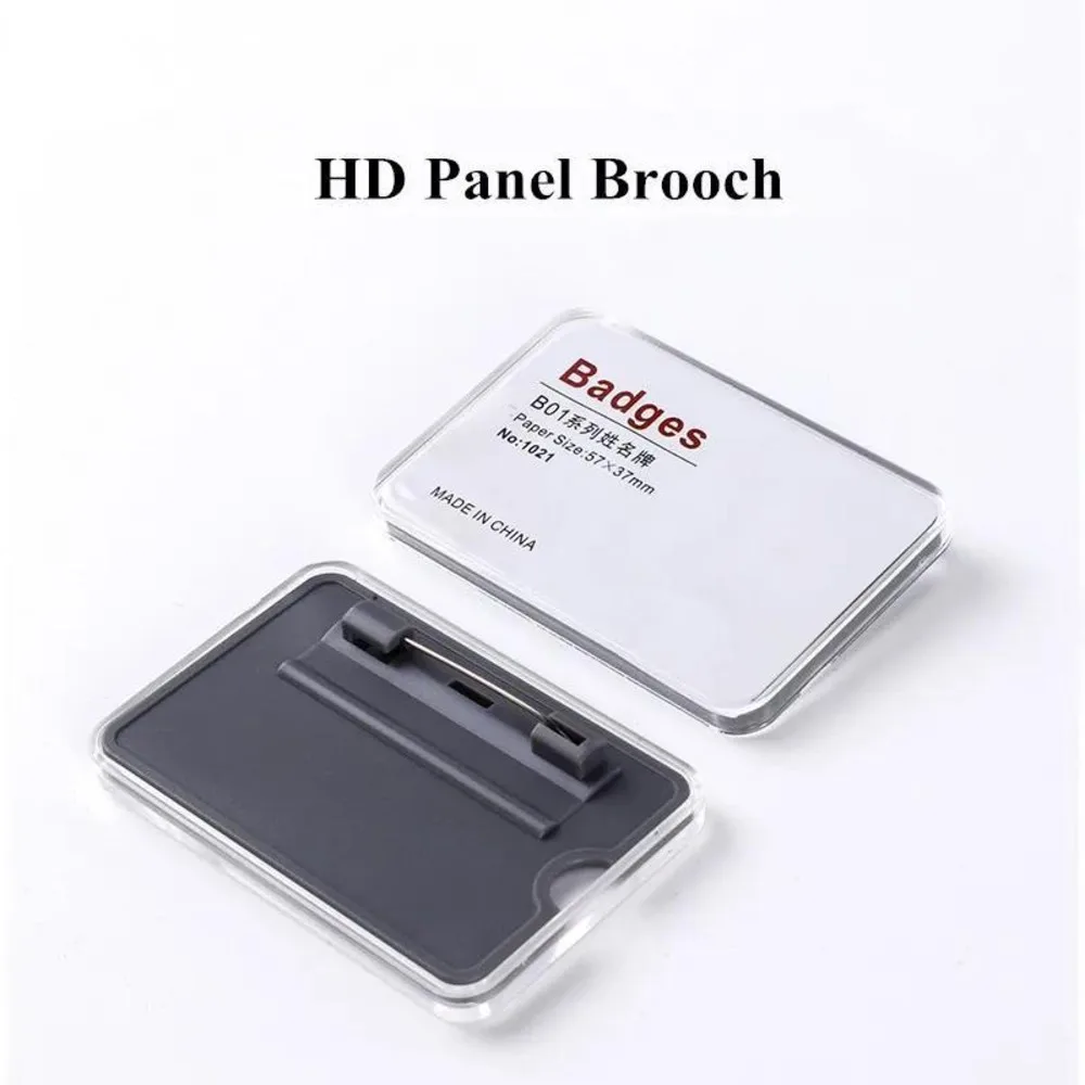 10Pcs 60x40mm Transparent Plastic Horizontal ID Badge Card Holder Acrylic Name Badg Holder Tags With Pin
10Pcs 60x40mm Transparent Plastic Horizontal ID Badge Card Holder Acrylic Name Badg Holder Tags With Pin