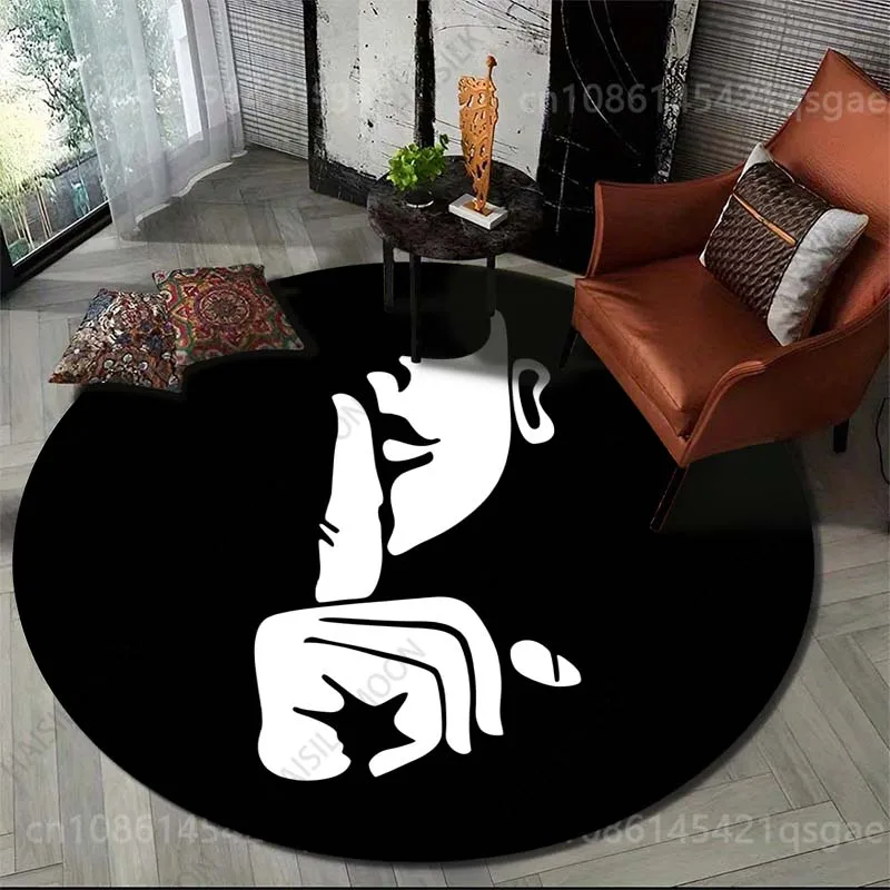 Multiple sizes Silence gesture icon Print Round Carpet for Living Room Bedroom Sofa Table Floor Mat Area Rug Luxury Gift
Multiple sizes Silence gesture icon Print Round Carpet for Living Room Bedroom Sofa Table Floor Mat Area Rug Luxury Gift