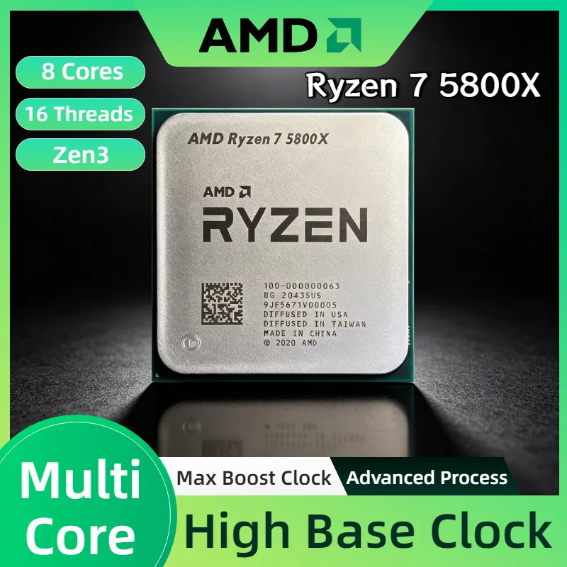 AMD Ryzen 7 5800X 8 Core 16 Thread 4.7GHz Boost Unlocked AM4 Desktop Gaming Processor Tray OEM Pro Max Unit
AMD Ryzen 7 5800X 8 Core 16 Thread 4.7GHz Boost Unlocked AM4 Desktop Gaming Processor Tray OEM Pro Max Unit