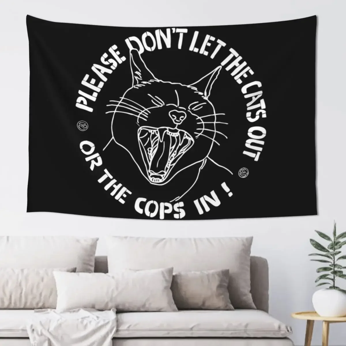 don't let the cats out or the cops in Tapestry Wall Decoration Outdoor Decoration Room Decor Tapestry
don't let the cats out or the cops in Tapestry Wall Decoration Outdoor Decoration Room Decor Tapestry