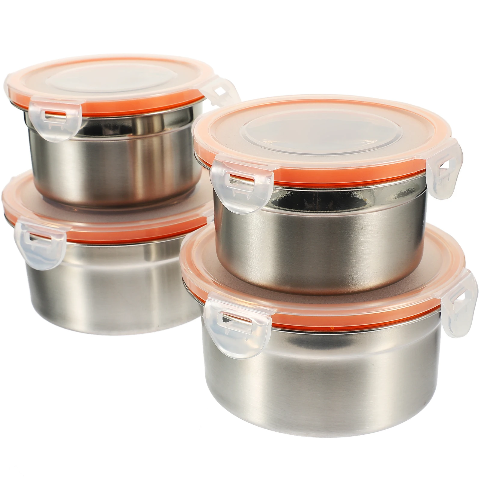 4pcs Round Preservation Boxes Stainless Steel Food Grade Safe Lightweight Reusable Freezer Containers Vegetable Boxes Fridge
4pcs Round Preservation Boxes Stainless Steel Food Grade Safe Lightweight Reusable Freezer Containers Vegetable Boxes Fridge