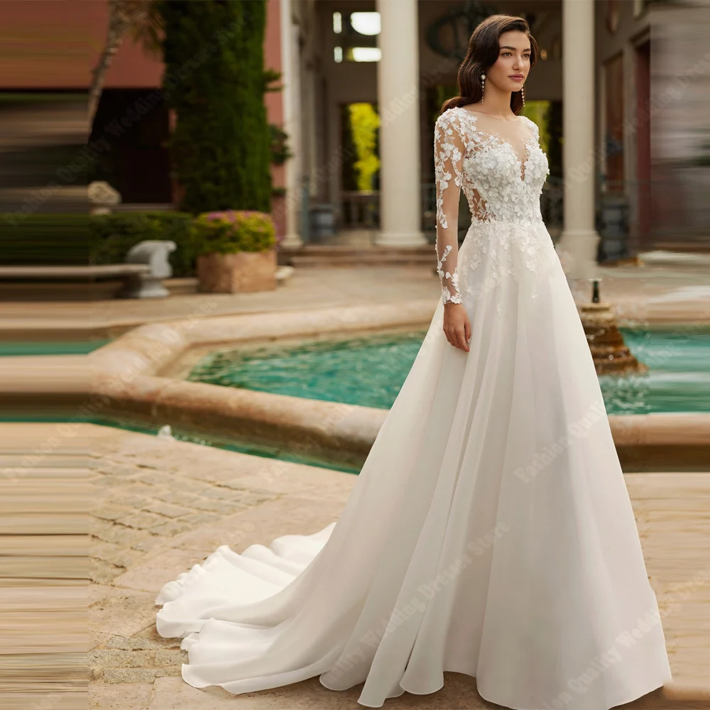 Sweetheart collar Women Bridal Dresses Classical Bright Chiffon A-Line Gowns Engagement Banquet Vestidos De Novias Customized
Sweetheart collar Women Bridal Dresses Classical Bright Chiffon A-Line Gowns Engagement Banquet Vestidos De Novias Customized