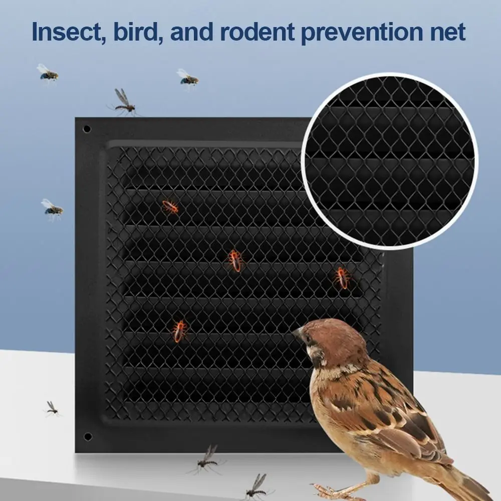 Вентиляционная решетка из нержавеющей стали со встроенной сеткой от насекомых, квадратная, белая/черная, с жалюзи
Вентиляционная решетка из нержавеющей стали со встроенной сеткой от насекомых, квадратная, белая/черная, с жалюзи